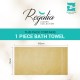 Cuddle Cotton Regalia Zero Twist Bath Towel, 600 GSM, 75 cm x 150 cm, Lemon Yellow