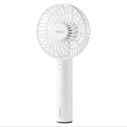 Geek Aire GF1 Portable Fan | 1 Year Warranty | 2600 mAh Battery, Mini Fan Portable, Rechargeable Fan, Mini Fan, Charging Fan, Hand Fan, Table Fan, High Speed, USB Fan with 3 Speed Options -WHITE Geek Aire GF1 Portable Fan | 1 Year Warranty | 2600 mAh Battery, Mini Fan Portable, Rechargeable Fan, Mini Fan, Charging Fan, Hand Fan, Table Fan, High Speed, USB Fan with 3 Speed Options -WHITE