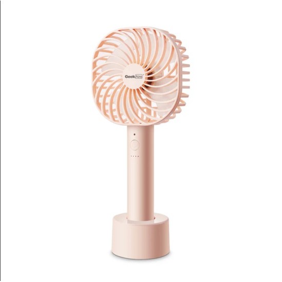 Geek Aire GF3, Rechargeable Mini Fan - 5 Inch (Pink) Geek Aire GF3, Rechargeable Mini Fan - 5 Inch (Pink)