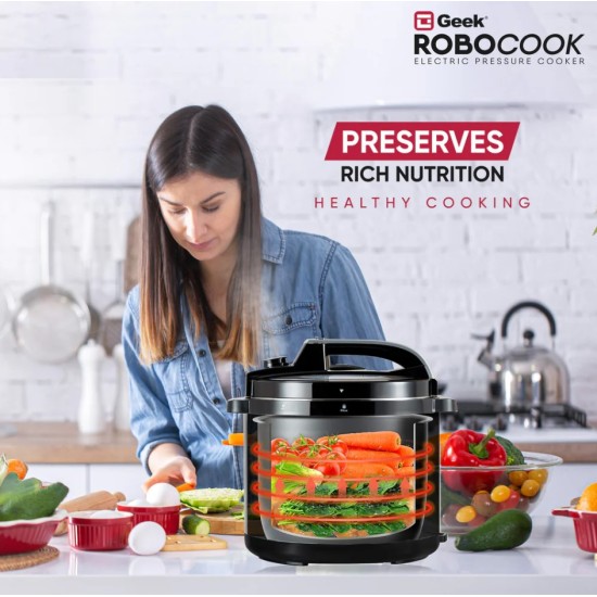 Geek Robocook Zeta 6L Non-Stick Electric Pressure Cooker Geek Robocook Zeta 6L Non-Stick Electric Pressure Cooker