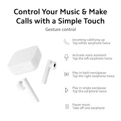 MI 2C Bluetooth Truly Wireless In Ear Earbuds With Mic (White) MI 2C Bluetooth Truly Wireless In Ear Earbuds With Mic (White)