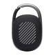 JBL Clip 4, Wireless Ultra Portable Bluetooth Speaker, Pro Sound, Integrated Carabiner, Vibrant Colors with Rugged Fabric Design, Dust & Waterproof, Type C (Without Mic, Black)