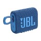 JBL Go 3 Eco: Portable Speaker with Bluetooth, Built-in Battery, Waterproof and Dustproof Feature - Blue
