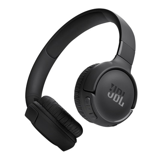 JBL Tune 520BT Wireless Headphones with Mic, Upto 57H Battery, Speed Charge : 5 min Charge Gives up to 3H of Playback, Multipoint Connect, Customizable Bass with Headphones App, BT 5.3 (Black)