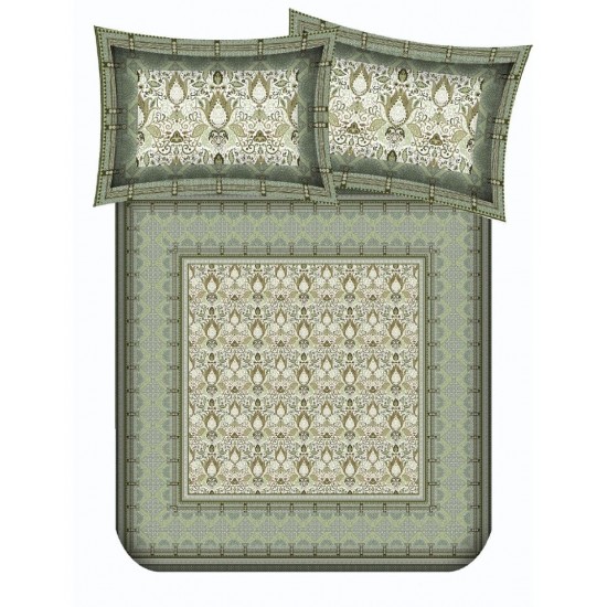 Bella Casa, Double Bedsheet Set with 2 Pillow Covers 100% Cotton -Jypore Collection Bella Casa, Double Bedsheet Set with 2 Pillow Covers 100% Cotton -Jypore Collection