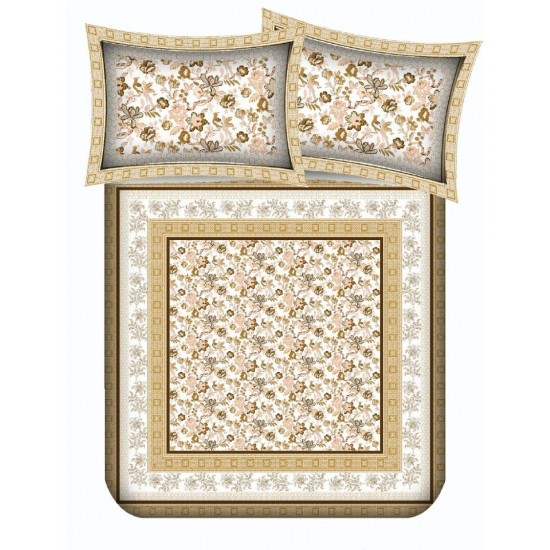 Bella Casa, Double Bedsheet Set with 2 Pillow Covers 100% Cotton -Jypore Collection Bella Casa, Double Bedsheet Set with 2 Pillow Covers 100% Cotton -Jypore Collection