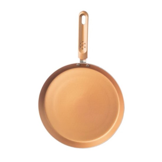 Nouvetta Andria Non-Stick Cookware Set of 5 peices (Dosa Tawa, Kadhai,Frying Pan, Glass Lid,Serving Spoon), Thickness of 3 mm, Copper