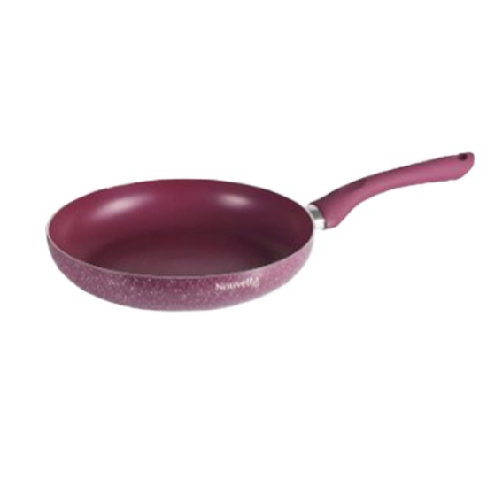 Nouvetta Andria Non-Stick Cookware Set of 5 peices (Dosa Tawa, Kadhai,Frying Pan, Glass Lid,Serving Spoon), Thickness of 3 mm, Maroon