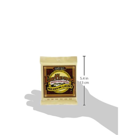 Ernie Ball Earthwood Medium Light 80/20 Bronze Acoustic Guitar Strings - 12-54 Gauge