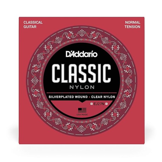 DAddario EJ27N Student Nylon Classical Guitar Strings Normal Tension