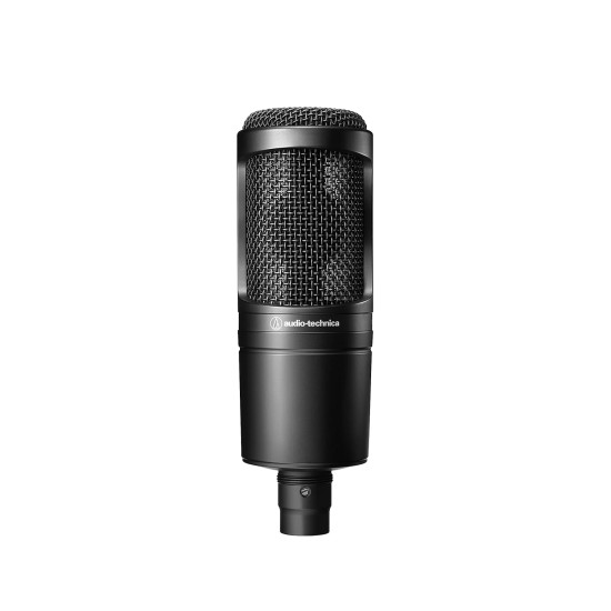 Audio-Technica AT2020 Cardioid Condenser Studio XLR Microphone, Ideal for Project/Home Studio Applications