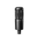 Audio-Technica AT2020 Cardioid Condenser Studio XLR Microphone, Ideal for Project/Home Studio Applications