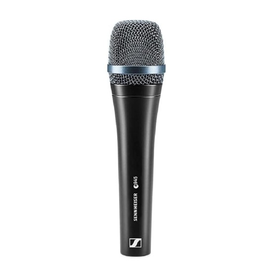 Sennheiser e945 Supercardioid Dynamic Vocal Microphone | High Output | Feedback Rejection | Rugged Metal Body | Uniform Pickup Pattern | Ideal for Live Singing, Touring Musicians & Stage Performers