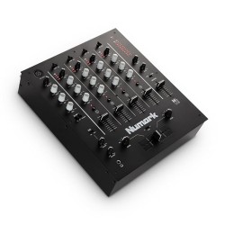 Numark M6 USB | 4-Channel Dj Mixer With On Board Interface With On-Board Audio Interface, 3-Band EQ, Club-Ready Inputs, Microphone Input And Replaceable Crossfader With Slope Control Black