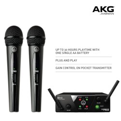 AKG WMS40 Mini Dual Vocal Set US45A/C Wireless Microphone System AKG WMS40 Mini Dual Vocal Set US45A/C Wireless Microphone System