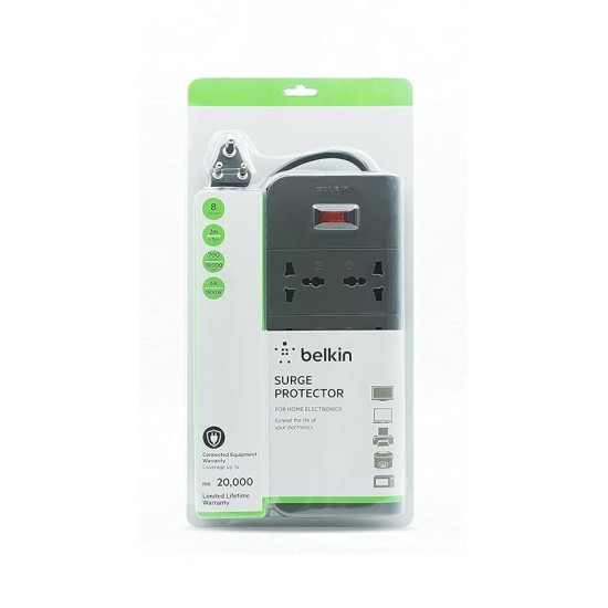 Belkin Essential Series F9E800zb2MGRY 8-Socket Surge Protector Belkin Essential Series F9E800zb2MGRY 8-Socket Surge Protector