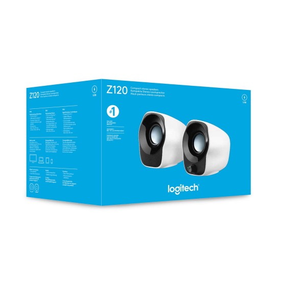 Logitech Z120 Stereo Speaker (Black and White) Logitech Z120 Stereo Speaker (Black and White)