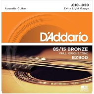 D'Addario Bronze Acoustic Guitar Strings_{.010-.050_Extra Light Gauge}_Stainless Steel Material