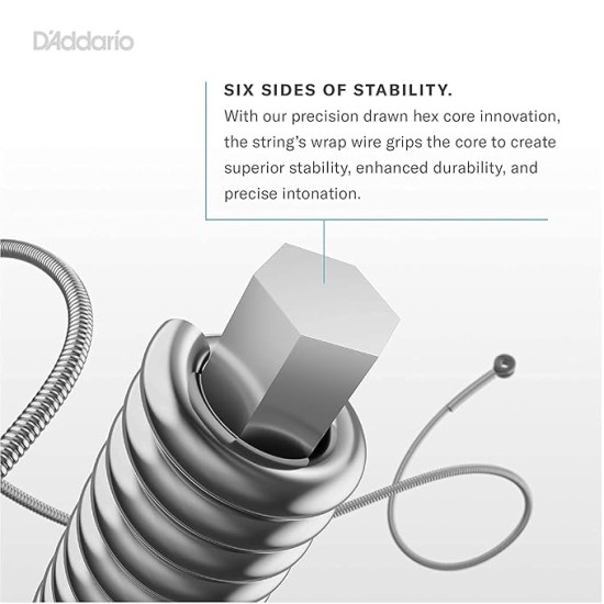 D'Addario Bronze Acoustic Guitar Strings_{.010-.050_Extra Light Gauge}_Stainless Steel Material