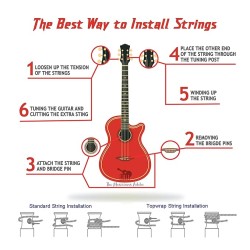 D'Addario Bronze Acoustic Guitar Strings_{.010-.050_Extra Light Gauge}_Stainless Steel Material