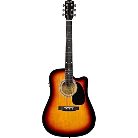 Fender Squier Acoustic Guitar Cutaway Electronics Sa-105Ce Sunburst 930307032 - Rosewood