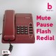 Beetel B11 Corded Landline Phone, Ringer Volume Control, LED for Ring Indication, Wall/Desk Mountable, Classic Design,Clear Call Quality,Mute/Pause/Flash/Redial Function (Made In India)(Dark Red)(B11) Beetel B11 Corded Landline Phone, Ringer Volume Control, LED for Ring Indication, Wall/Desk Mountable, Classic Design,Clear Call Quality,Mute/Pause/Flash/Redial Function (Made In India)(Dark Red)(B11)