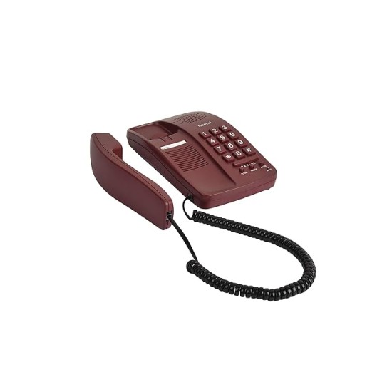 Beetel B15 Corded Landline Phone,Ringer Volume Control,LED Ring Indication,Wall/Desk Mountable,Bold Buttons Design,Clear Call Quality,Mute/Pause/Flash/Redial Function (Made in India)(Dark Red)(B15) Beetel B15 Corded Landline Phone,Ringer Volume Control,LED Ring Indication,Wall/Desk Mountable,Bold Buttons Design,Clear Call Quality,Mute/Pause/Flash/Redial Function (Made in India)(Dark Red)(B15)