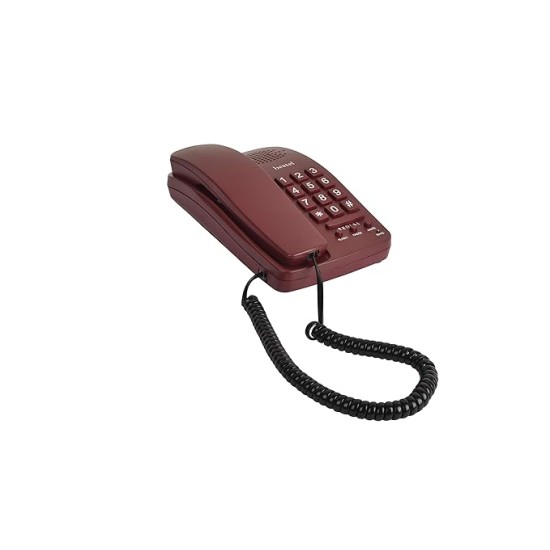 Beetel B15 Corded Landline Phone,Ringer Volume Control,LED Ring Indication,Wall/Desk Mountable,Bold Buttons Design,Clear Call Quality,Mute/Pause/Flash/Redial Function (Made in India)(Dark Red)(B15) Beetel B15 Corded Landline Phone,Ringer Volume Control,LED Ring Indication,Wall/Desk Mountable,Bold Buttons Design,Clear Call Quality,Mute/Pause/Flash/Redial Function (Made in India)(Dark Red)(B15)