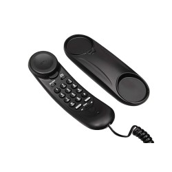 Beetel B26 Slim Corded Landline Phone,Ringer Volume Control,Wall/Desk Mountable,Ringer On/Off Switch,Clear Call Quality,Compact Design,Tone Pulse/Flash/Redial Function (Made in India) (Black)(B26)