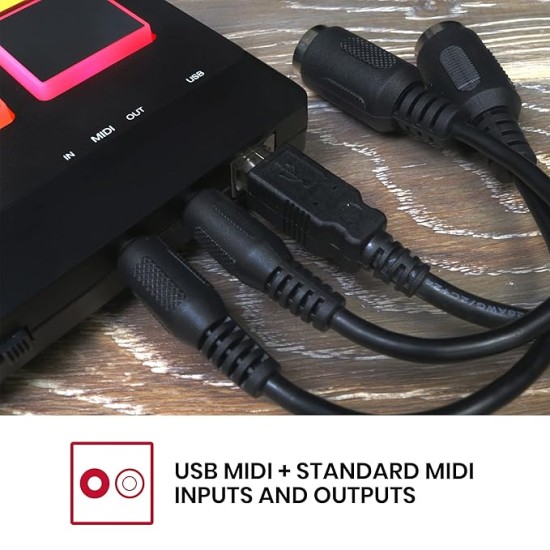 Akai Professional MPX8 |Portable Sample Pad Controller with Velocity-Sensitive Pads, MIDI Connectivi