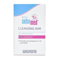Sebamed Baby Cleansing Bar 100 gm|pH 5.5 |Newborn bathing|Soap Free|Tear Free|