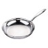 BERGNER Argent TriPly 20 cm Frypan/Steel Pan, Scratch Resistant, for Spice Tempering/Seasoning, Stay Cool Long Handle, Mirror Finish, Induction Ready, 