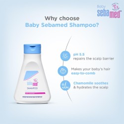 Sebamed Baby Shampoo 150 ml|pH 5.5| Ideal for Newborn’s delicate scalp| No Tears | Sebamed Baby Shampoo 150 ml|pH 5.5| Ideal for Newborn’s delicate scalp| No Tears |
