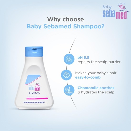 Sebamed Baby Shampoo 150 ml|pH 5.5| Ideal for Newborn’s delicate scalp| No Tears | Sebamed Baby Shampoo 150 ml|pH 5.5| Ideal for Newborn’s delicate scalp| No Tears |