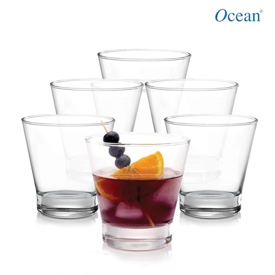 Ocean Glass Studio Rock Tumbler Set - 6 Pieces, 345ml, Transparent | Stylish and Durable Glassware for Water, Juice Mojito, Cocktails, Other Beverages | Perfect for Home Parties, Bars or Restaurants. Ocean Glass Studio Rock Tumbler Set - 6 Pieces, 345ml, Transparent | Stylish and Durable Glassware for Water, Juice Mojito, Cocktails, Other Beverages | Perfect for Home Parties, Bars or Restaurants.