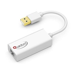 Quantum QHM8106 USB to RJ45 Ethernet LAN Adapter (White)