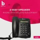 Beetel M56 Caller ID Corded Landline Phone with 16 Digit LCD Display & Adjustable Contrast,2Ways Speaker Phone, 30 Incoming and 5 Outgoing Memory, Solid Build Quality,Classic Design (Black)(M56)