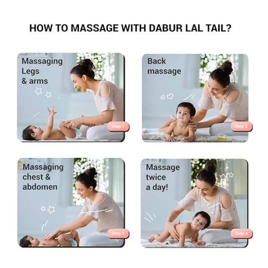 Dabur Lal Tail : Ayurvedic Baby Massage Oil 500Ml|Clinically Tested 2X Faster Physical Growth For Stronger Bones And Muscles Dabur Lal Tail : Ayurvedic Baby Massage Oil 500Ml|Clinically Tested 2X Faster Physical Growth For Stronger Bones And Muscles