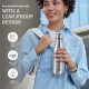 Duo DLX 500 Thermosteel Water Bottle 500 ml, 24 Hr Hot and Cold I Leak Proof Lid, ISI Certified I Vacuum Insulated I for Office, Gym, School I Silver