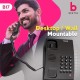 Beetel B17 Corded Landline Phone, Ringer Volume Control, LED for Ring Indication, Wall/Desk Mountable, Elegant Design,Clear Call Quality,Mute/Pause/Flash/Redial Function (Made in India) (Black)(B17)