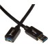 USB-A 3.0 Extension Cable, 4.8Gbps High-Speed, Male to Female Gold-Plated Connectors, 6.5 Foot, Black