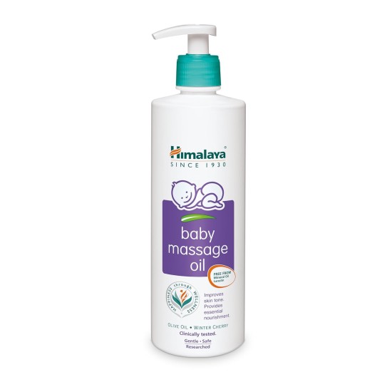 Himalaya Baby Massage Oil – 500ml for strong bones & muscles | with Vitamin E | No. 1 Doctor Prescribed