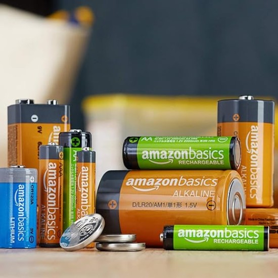 AmazonBasics AA Performance Alkaline Non-Rechargeable Batteries (8-Pack) - Appearance May Vary