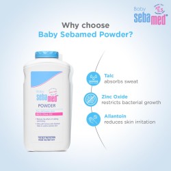 Sebamed Baby Powder 200 Gm| Olive Oil, Allantoin|Keeps Newborn S Skin Fresh|Absorbs Sweat|.. Sebamed Baby Powder 200 Gm| Olive Oil, Allantoin|Keeps Newborn S Skin Fresh|Absorbs Sweat|..