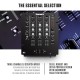 Numark M4 |3-Channel Rack Mountable Scratch DJ Mixer, Combo Jack Connection, with 3-Band EQ, Club-Ready Inputs, Mic Input and Reverse/Slope Controls, Black