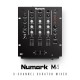 Numark M4 |3-Channel Rack Mountable Scratch DJ Mixer, Combo Jack Connection, with 3-Band EQ, Club-Ready Inputs, Mic Input and Reverse/Slope Controls, Black