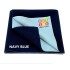 BeyBee Cotton Waterproof Quick Dry Sheet for Baby| Bed Pad Anti-Piling Fleece Extra Absorbent Washable Matress Protector| Baby Bed Protector Sheet for Toddler Children, Small Size, 50X70Cm, Dark Blue
