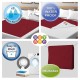 BeyBee Waterproof Quick Dry Sheet for Baby| Bed Pad Anti-Piling Fleece Extra Absorbent Washable Matress Protector| Baby Bed Protector Sheet for Toddler Children, X-Large Size, 200 x 140cm, Maroon BeyBee Waterproof Quick Dry Sheet for Baby| Bed Pad Anti-Piling Fleece Extra Absorbent Washable Matress Protector| Baby Bed Protector Sheet for Toddler Children, X-Large Size, 200 x 140cm, Maroon