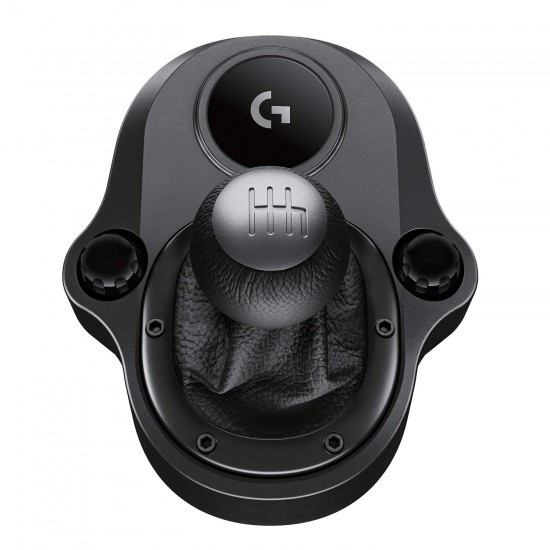 Logitech G Driving Force Racing Wheels Shifter for G29, G920 & G923, 6 Speed, Push Down Reverse Gear, Steel and Leather Construction - Black Logitech G Driving Force Racing Wheels Shifter for G29, G920 & G923, 6 Speed, Push Down Reverse Gear, Steel and Leather Construction - Black