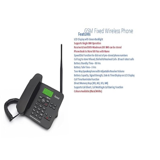 Beetel F1K GSM Fixed Wireless Phone, Support Quad band 2G,LCD Display,Speed Dial,Two way Speaker phone & Adjustable Volume,Supports Hotline Function,Alarm,4 Direct Memory Keys,Basic Calculator (Black) Beetel F1K GSM Fixed Wireless Phone, Support Quad band 2G,LCD Display,Speed Dial,Two way Speaker phone & Adjustable Volume,Supports Hotline Function,Alarm,4 Direct Memory Keys,Basic Calculator (Black)